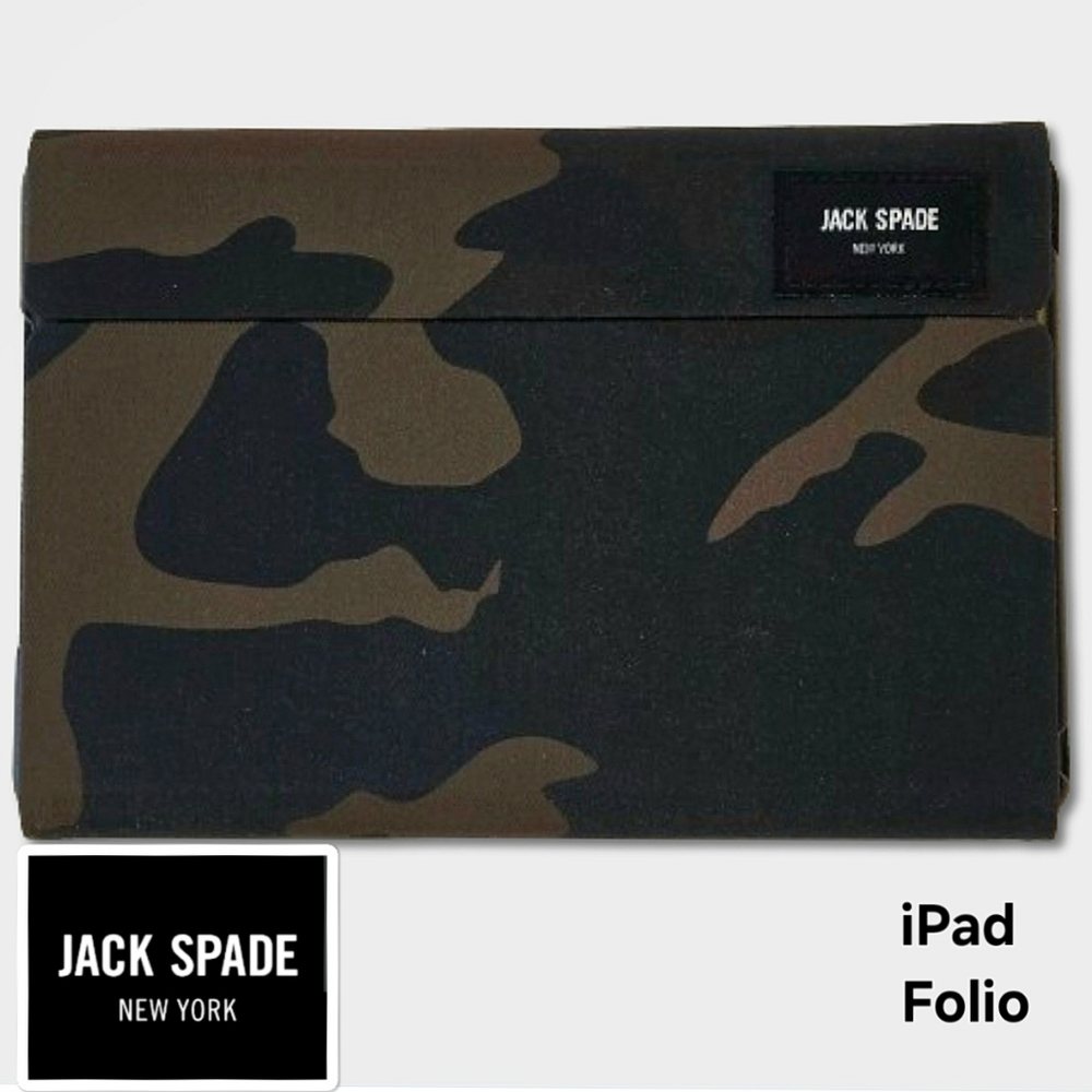 JACK SPADE New York Camouflage Folio Case for iPad Mini 4 or Notepad Folder